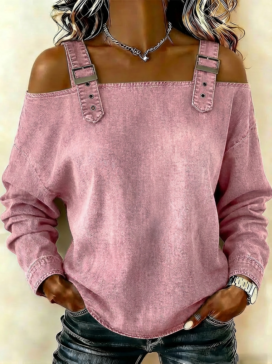 Women's sleeveless denim shirt