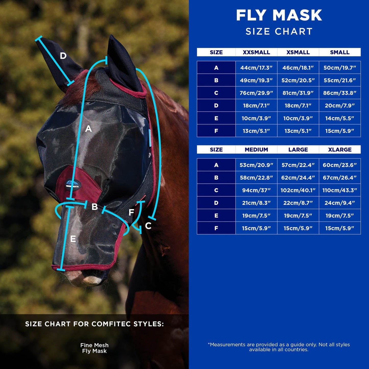 Fine Mesh Fly Mask