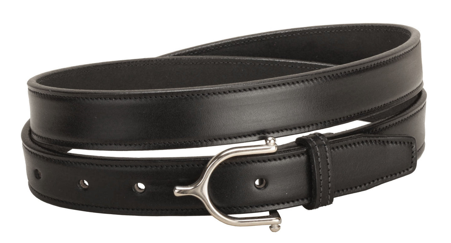 " Stitched Belt with Stainless Steel Spur Buckle