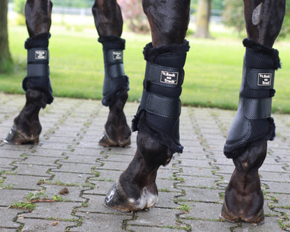 D Mesh Splint Boots with Faux Fur