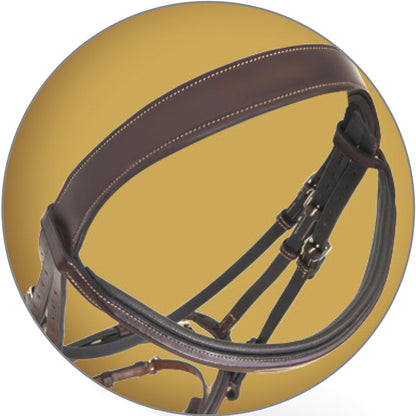 Pro Fancy-Stitched Wide Nose Bridle