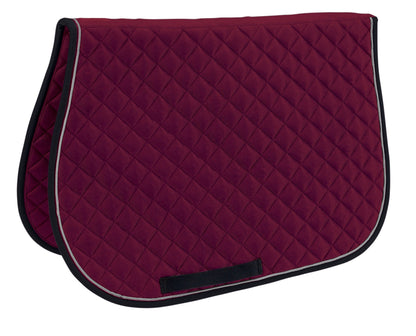 Quilted All-Purpose Piped Saddle Pad