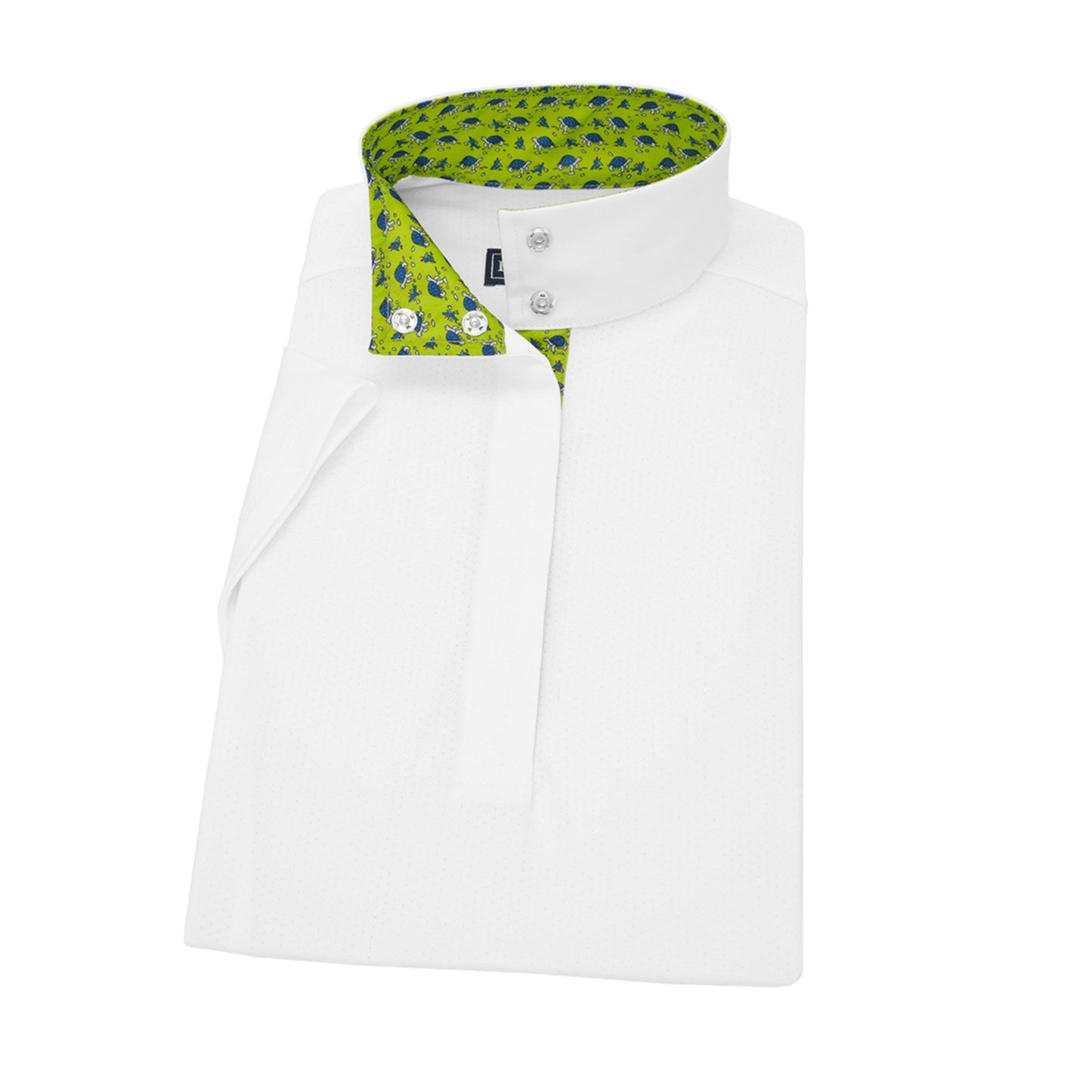 Straight Collar Short Sleeve Show Shirt