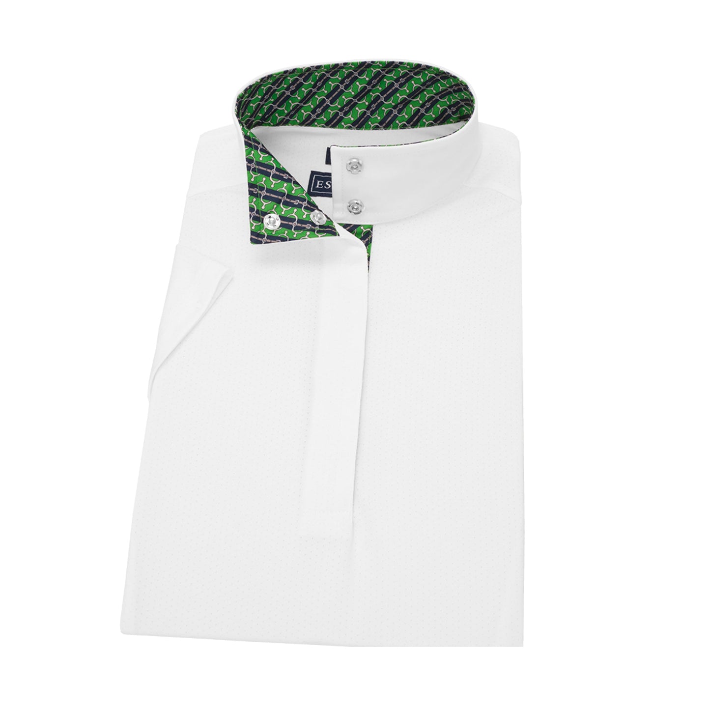 Straight Collar Short Sleeve Show Shirt