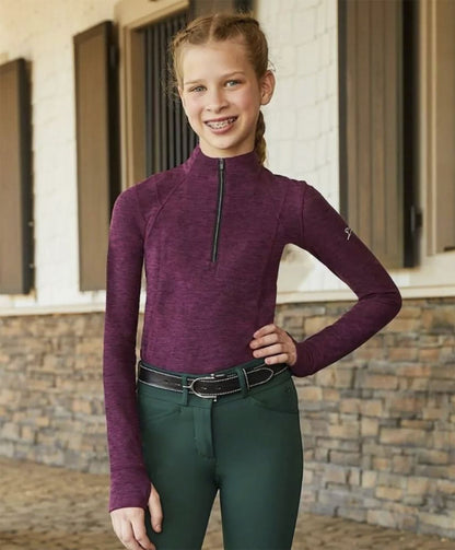 Girls’ Logan Jr. Long Sleeve Quarter-Zip Training Shirt
