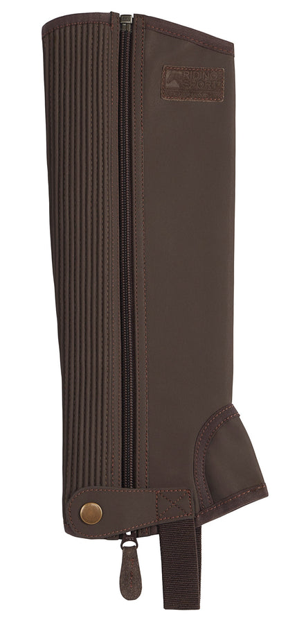 Kids’ Synthetic Suede Half Chaps with Silicone Grip Patches