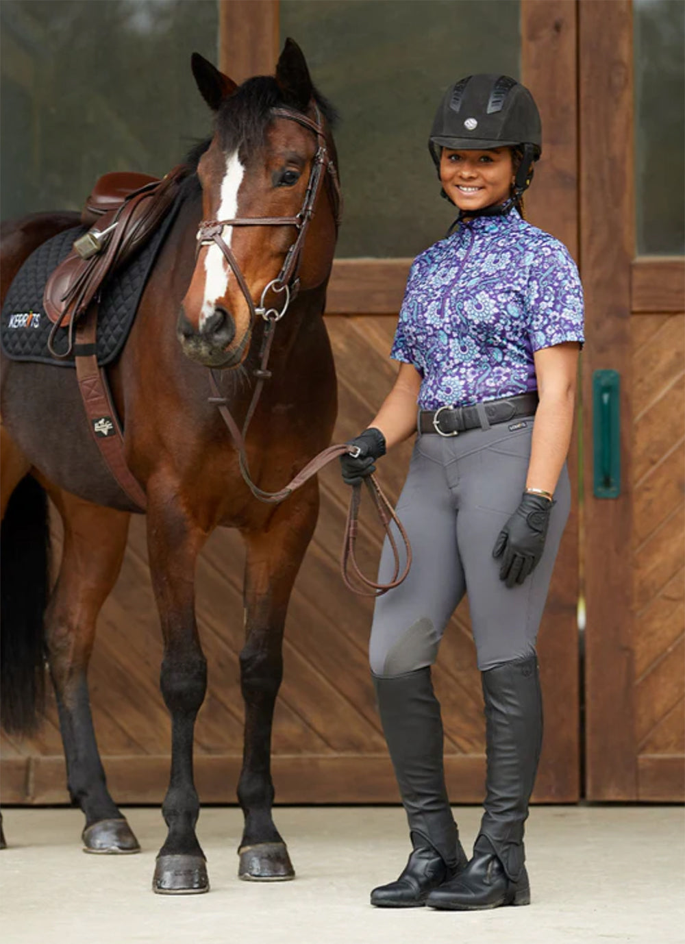 Ladies’ Petite Crossover II Knee-Patch Breech