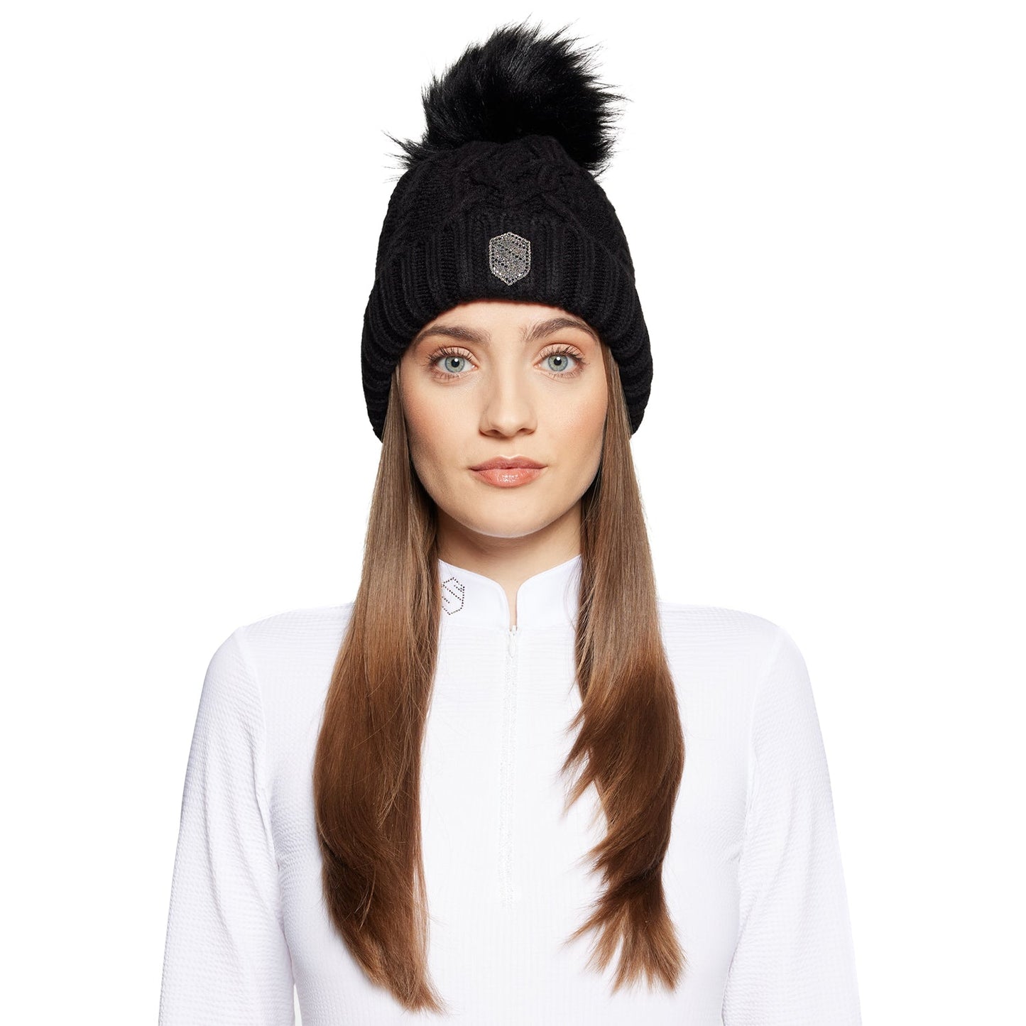 Nora Crystal Intarsia Beanie