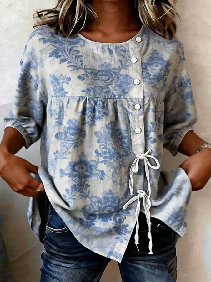 Women'S Casual Printed Shirt
