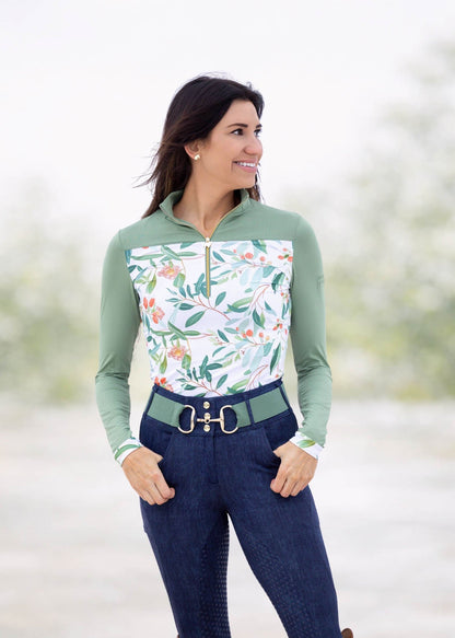 Equestrian The Peaches Long-Sleeve Sun Shirt