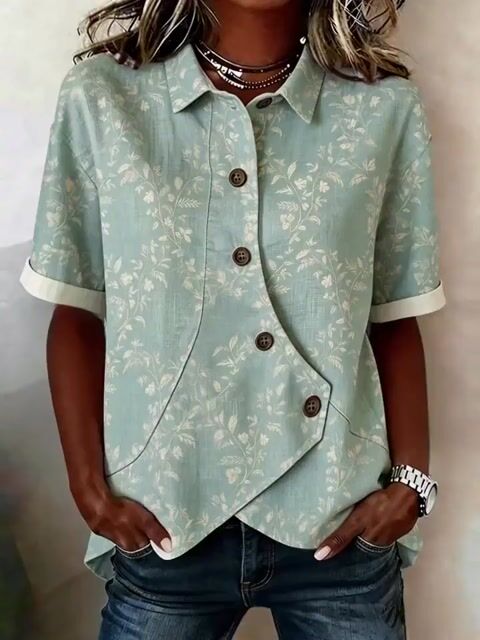 Women'S Casual Printed Shirt