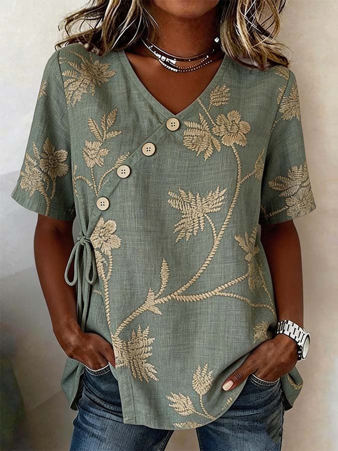 Women'S Casual Printed Shirt